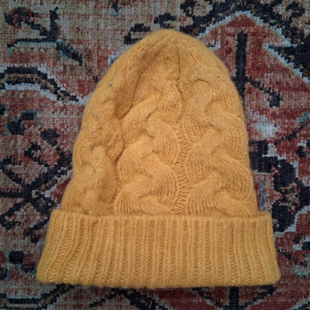 Old Navy Mustard Knit Beanie